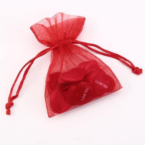 Sheer dragsko Organza smycken påsar Bröllop Party jul Favor presentpåsar